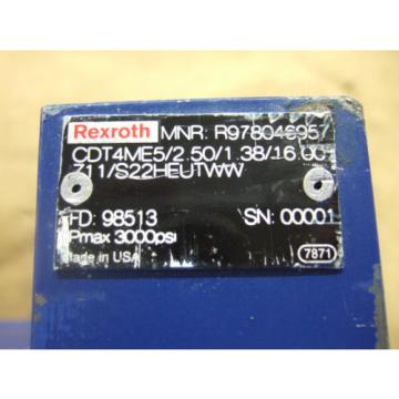 REXROTH Canada china CDT4ME5/2.50/1.38/16.0 HYDRAULIC CYLINDER - NEW