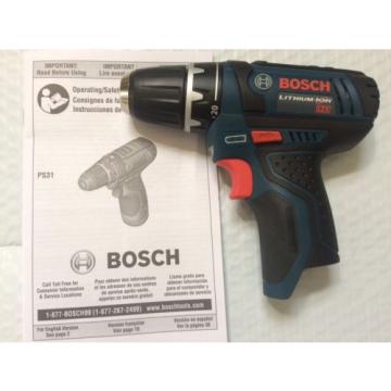 *@@@@@@@@NEW* Bosch PS31 12V 2 Speed Max 3/8&#034; Drill Driver Cordless Li-Ion @@@@@