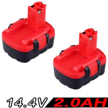 2x 14.4V 2.0AH Battery For Bosch BAT038 BAT040 BAT140 2607335276, 2607335533