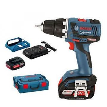 BOSCH TALADRO DE BATERÍA GSR 18 V-EC INALÁMBRICO + 2x PILA 2Ah+L-BOXX 06019D6105