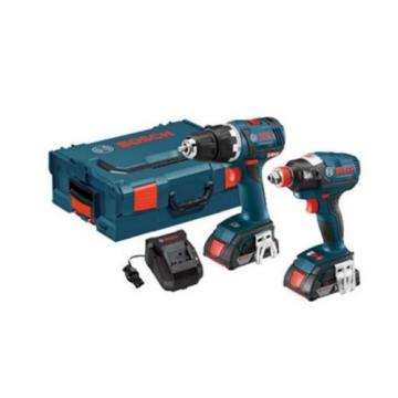 Bosch 18-Volt Lithium Ion (Li-ion) Brushless Motor Cordless Combo Kit Hard Case