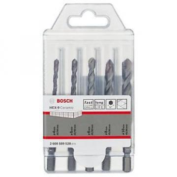 BOSCH HEX-9 Ceramic - 5 Piece HEX Drill Bit Set - 4/5/6/8/10mm