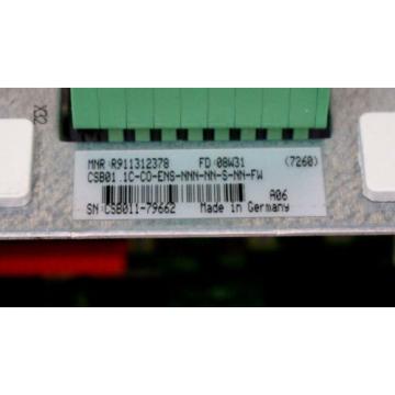 REXROTH Korea Greece INDRAMAT CSB01.1C-CO-ENS-NNN-NN-S-NN-FW CONTROL MODULE R911312378