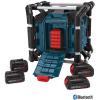 Bosch Water Resistant Cordless Bluetooth Jobsite Radio Power Box Blue Aluminum #2 small image