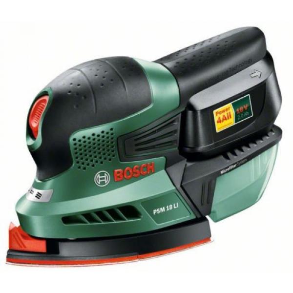 new Bosch (18v-2.0ah) PSM 18 Li Cordless Sander 06033A1372 3165140740036 &#039; #1 image