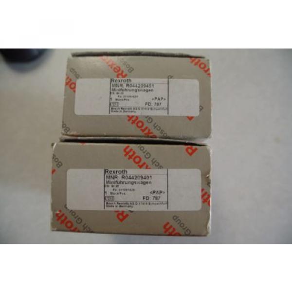 *NEW Greece Singapore Lot of 2* REXROTH LINEAR BLOCK BEARING R044209401 #1 image