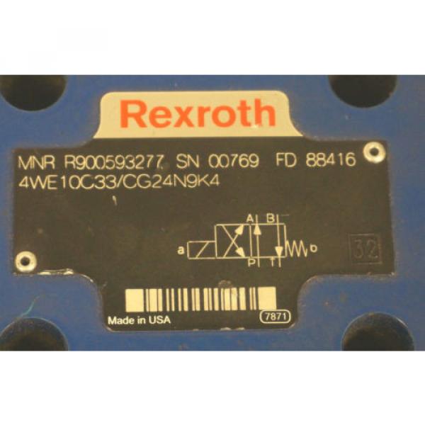 NEW India Singapore REXROTH 4WE10C33/CG24N9K4 DIRECTIONAL CONTROL VALVE R900593277 #4 image