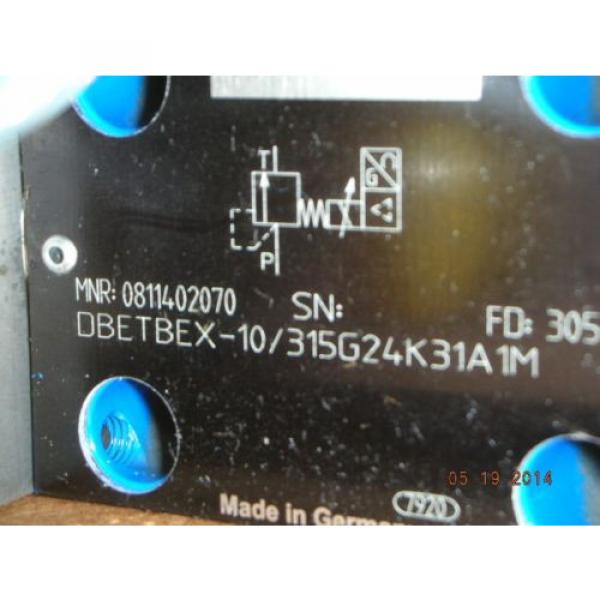 Bosch Japan Korea Rexroth 0 811 402 070 Hydraulic Proportional Valve DBETBEX-1X/315G24K31A1M #2 image