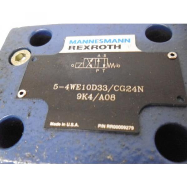 REXROTH Egypt USA 5-4WE10D33/CG24N9K4/A08 HYDRAULIC VALVE RR00009279 *NEW NO BOX* #4 image