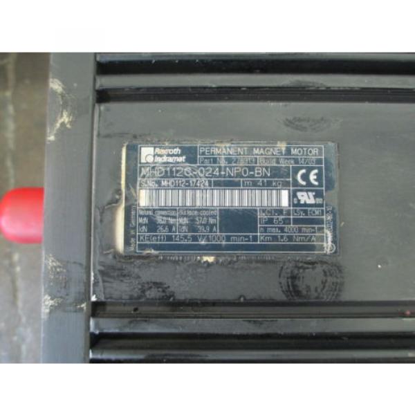 REXROTH Singapore Singapore INDRAMAT PERMANET MAGNET MOTOR MHD112C-024-NPO-BN #2 image