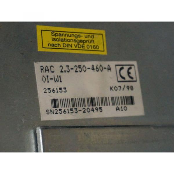 REXROTH Canada Canada RAC2.3-250-460-A0I-W1 SERVO SPINDLE DRIVE 256153, RAC23250460A0IW1 MF... #6 image