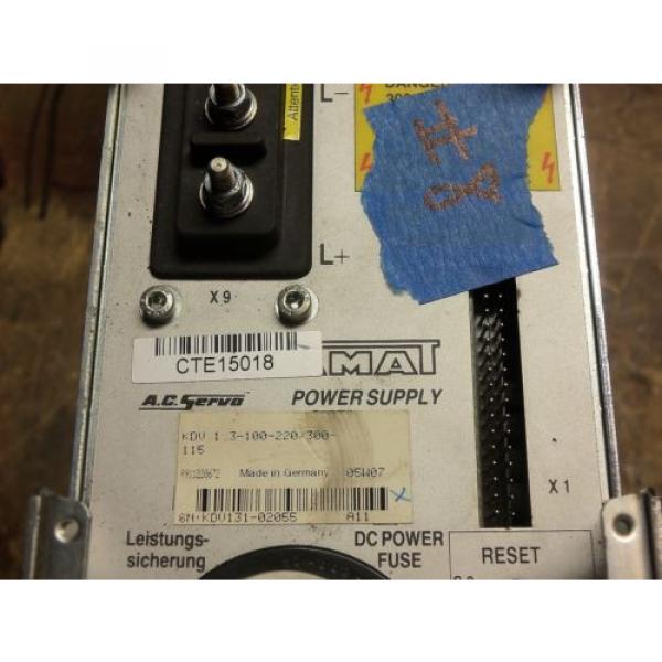 REXROTH Japan France INDRAMAT KDV1.3-100-220-300-115 POWER SUPPLY AC SERVO CONTROLLER DRIVE #2 image