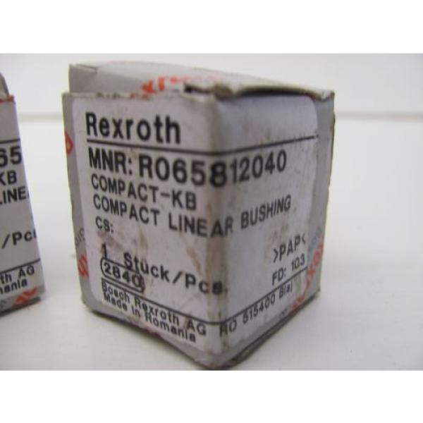 LOT Mexico Korea OF 2 REXROTH R065812040 COMPACT LINEAR BUSHING NIB!!! #2 image