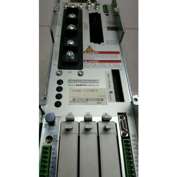 INDRAMAT/REXROTH USA Dutch  DDS02.1-W100-D  DIGITAL A.C. SERVO DRIVE CONTROLLER  R91124547 #2 image