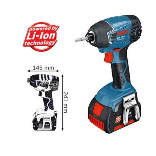 BOSCH GDR18V-LI Professional 18V 4.0Ah Cordless Impact Driver Drill Full Set #2 image