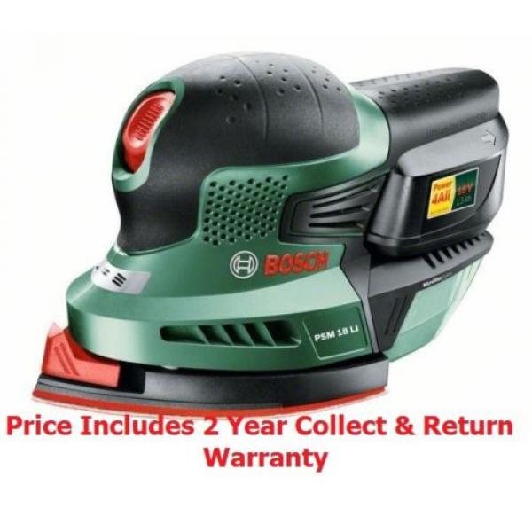 new Bosch ( 18v - 2.0ah ) PSM 18 Li Cordless Sander 06033A1372 3165140740036 * #1 image