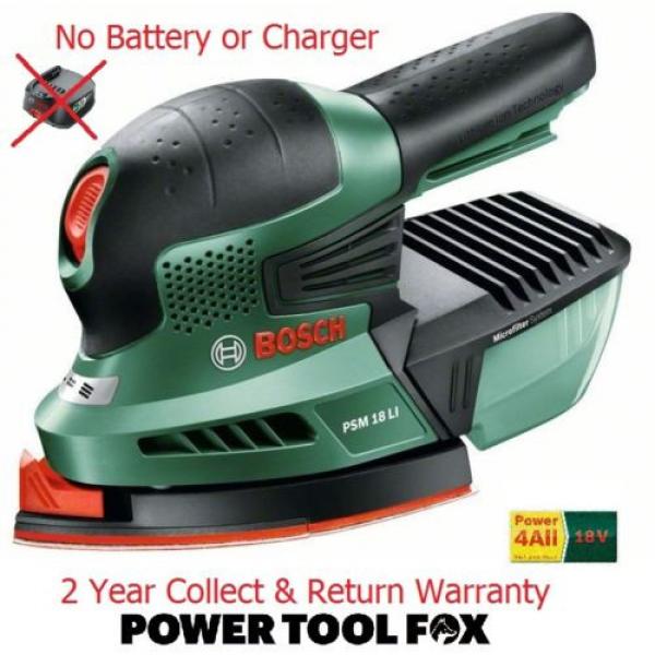 4 ONLY Bosch PSM18Li (BARE TOOL) Cordless 18v Sander 06033A1301 3165140571975 # #1 image