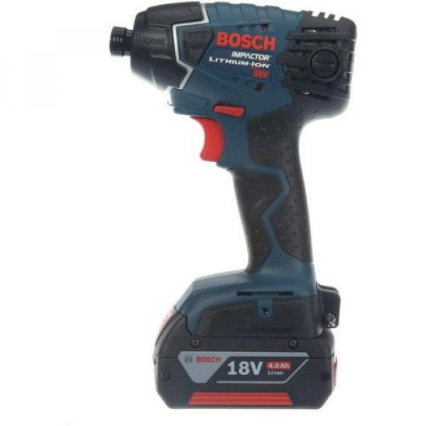 Bosch Li-Ion Impact Driver/Drill Cordless Power Tool Kit 1/4&#034; Hex 18V 25618-01 #2 image