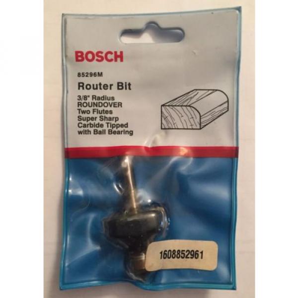 NEW BOSCH 3/8&#034; RADIUS ROUNDOVER 2 FLUTES CARBIDE TIPPED ROUTER BIT 85296M USA #3 image